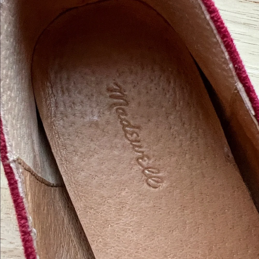 Madewell Greta Mary Jane Ballet Flat in Ruby Port size 7 - Picture 6 of 7